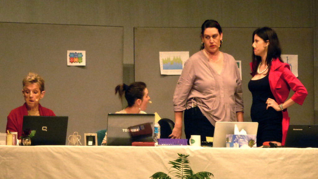 Meg Ainsworth, Erin Reeves, Bree Johnston and Elizabeth Thomas in "Call Girls" - Opening Night